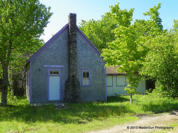 Middle Ridge School, 1876.  (Cape Breton Island, Nova Scotia.  8 June 2012.)